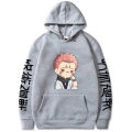Anime hoodie jujutsu Kaisen kawaii ryomen Sukuna graphic print sweatshirt Harajuku pullover Y2K clothes unisex casual streetwear. 