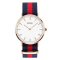 The British men's men's beauty moment waterproof Europe quartz watch watches men slim skmei belt (Gold). 