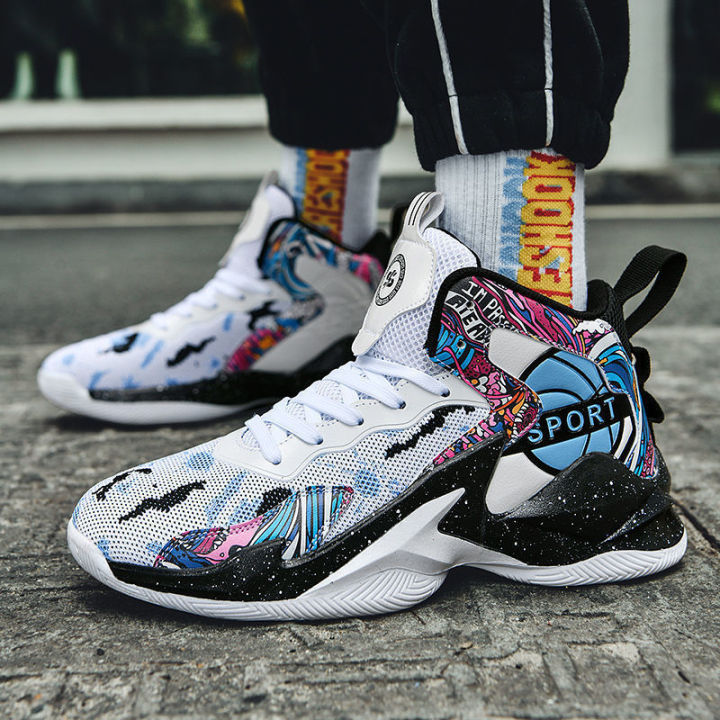 2024%20Spring%20and%20Summer%20New%20James%20Basketball%20Shoes%20Men's%20Mesh%20Breathable%20High-Top%20Poison%20Owen%20Special%20Student%20Race%20Shoes%20-%20Image%203