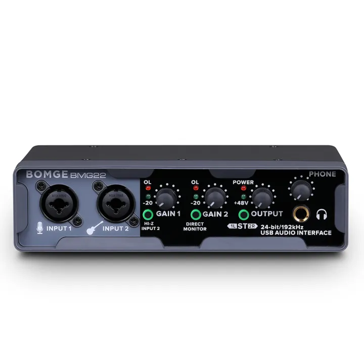 BOMGE%20USB%20Audio%20Interface(24%20bit/192%20kHz)%20with%20XLR,%20phantom%20power%20,%20Direct%20Monitoring%20,%20Loopback%20for%20PC%20Recording,%20Streaming,Guitarist,%20Vocalist,and%20Podcasting%20-%20Image%209