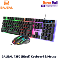 Bajeal T350 Keyboard and Mouse (Black) LED Light 104 Keys USB Wired Gaming Keyboard Mouse Combo. 