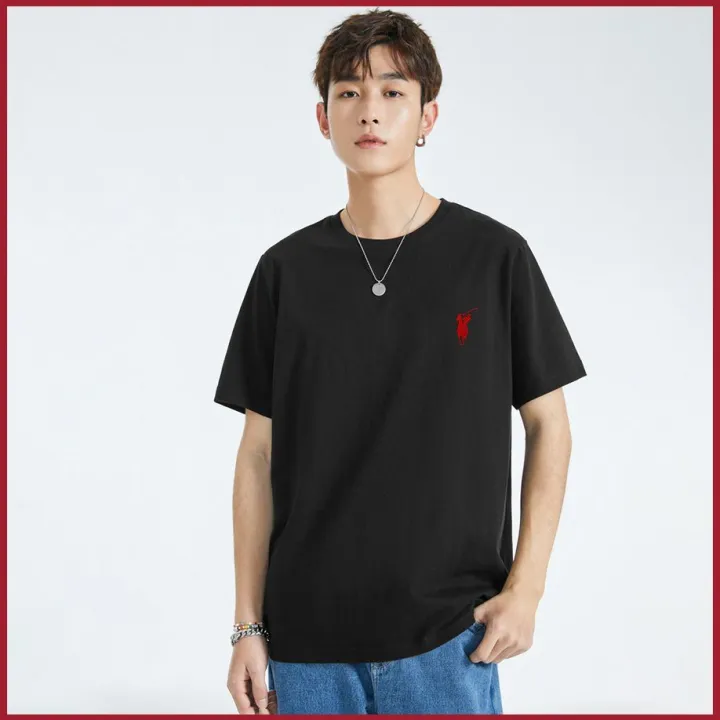 WHPOLOSPORTS%20Men's%20and%20Women's%20Casual%20Couple's%20Summer%20Solid%20Color%20Simple%20Cotton%20Short%20Sleeve%20Thin%20T%20T-shirt%20-%20Image%202