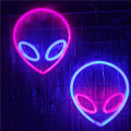 Neon Light Party LED Aliens ET Earth Planet Rocket Led Night Light for Bedroom Decor Neon Sign Wallpaper Christmas decoration. 