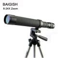 Baigish Powerful 8-24X40 Monocular Telescope Zoom Long Range Telescopic HD Astronomical Spoting Scope Spyglass Russian Binocular. 