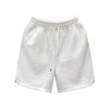 High Quality Letter Jacquard White Shorts Men's Fashion Casual Lace up Sports Pants Men's Home Four-Point Beach Pants. 