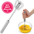 Egg Whisk, Stainless Steel Hand Push Whisk Blender for Home Egg Beater Milk Hand Push Mixer Stirrer - Kitchen Utensil for Blending, Whisking, Beating Stirring-Egg beater. 