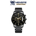 MENSPE Men's Quartz Watch True Three Eyes Wristwatch Waterproof Luminous Calendar Clocks Gifts High-grade Fashion True Eye Six Stitches Multi-functional Sports Waterproof Calendar Watch. 