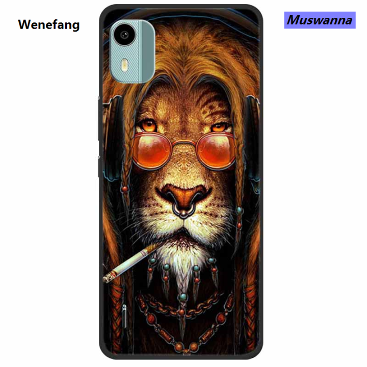 Muswanna%20For%20Nokia%20C110%20Case%20C%20110%20TPU%20Silicone%20Shockproof%20Lions%20Phone%20Cover%20For%20NOKIA%20C110%204G%206.3''%20Funda%20on%20NokiaC110%20Printing%20Soft%20-%20Image%204