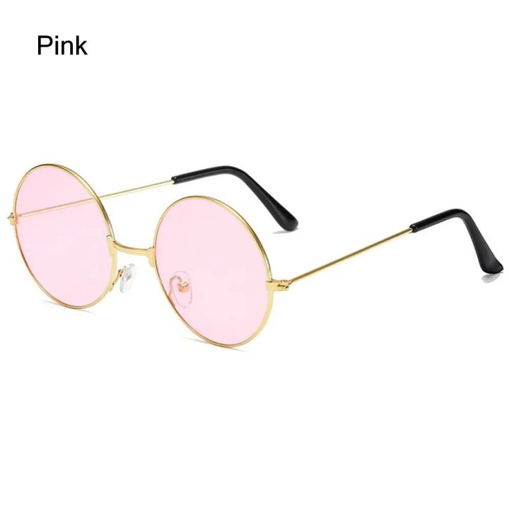 Original%20Retro%20Punk%20Style%20Party%20Hippie%20Disco%20Circle%20Sun%20Glasses%20Eyewear%20Metal%20Frame%20Sunglasses%20Round%20Sunglasses%20Unisex%20Multi%20Color%20Len%20-%20Image%209