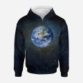 Earth Blue Planet Zip Up Hoodie Men Clothing 3D Universe Starry Sky Galaxy Printed Hoodies Women Harajuku Fashion Pullover Hoody. 