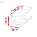3x under Desk Laptop Mount Brackets Stand Set Enhanced Stability Metal under Tray Invisible. 