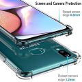 Shockproof Clear Case For Samsung Galaxy M01s Back Cover Transparent Silicone Case Soft Airbag Bumper Lens Protection Cute Design For Girls Boys New. 
