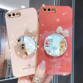 Maitus for iPhone 8 Plus/iPhone 7 Plus Back Cover Luxury 6D Plating Square Bumper Shiny Bowknot Makeup Mirror Soft Silicone Girls Cases Full Protection Mobile Phone Case. 