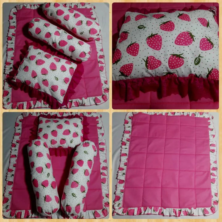 New%20Born%20Baby%20Pillow%20Sets%20with%20quilt%20pink%20cot%20sheet%20(two%20round%20side%20pillows,%20one%20mid%20pillow%20and%20quilt%20cot%20sheet%20in%20one%20pack)%20-%20Image%205