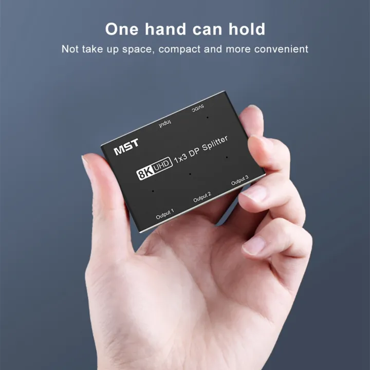 Displayport%208K%201X3%20DP%20Splitter%20Multi%20Monitor%20Splitter%20with%20Extended%20Display%20and%20Mirror%20Mode%20-%20Image%206