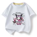 Kuromi cartoon CHILDREN'S wear short sleeve T-shirt pure cotton summer new girls' top girls half sleeve T-shirt baby gift. 