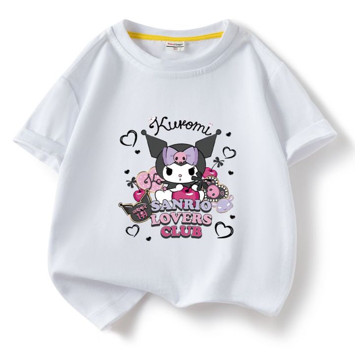 Kuromi%20cartoon%20CHILDREN'S%20wear%20short%20sleeve%20T-shirt%20pure%20cotton%20summer%20new%20girls'%20top%20girls%20half%20sleeve%20T-shirt%20baby%20gift%20-%20Image%202