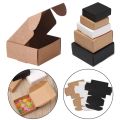 10pcs Hot Sell DIY Kraft Gift Boxes White/Brown/Black Paper Small Soap Box Kraft Cardboard Mini Jewelry Packing Carton Box Craft. 