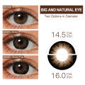 【FASHION】 (0~-8) Magister 16.0Mm Supersize Lenses Myopia Color Contact Lenses For Eyes With Diopters Prescription Lenses Black Eye Lens. 