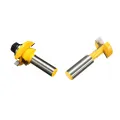 3 Pcs Accessories: 1 Pcs 1/2 Inch Shank Router Bit T-Slot and T-Track Slotting Tenon Cutter Tool & 2Pcs Rail Router Bit 1/2 Inch Shank Shaker Woodworking Chisel Cutter. 