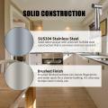 Handheld Bidet Sprayer Shattaf Cloth Diaper Toilet Sprayer Stainless Steel Brushed Bathroom Shower Bidet Spray Set EU Plug. 