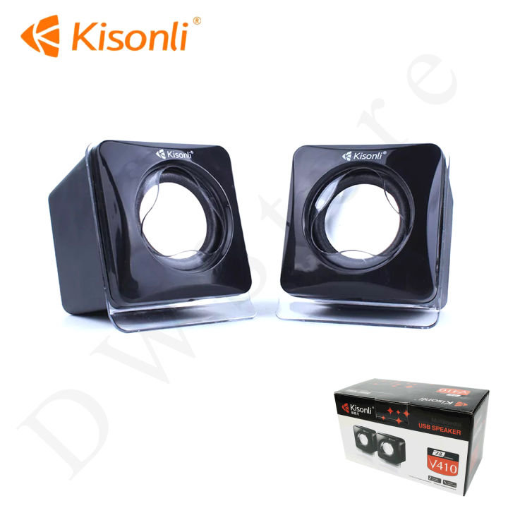 Kisonli V410 3w Multimedia Portable Mini Wired USB Speaker for Pc Computer Laptop