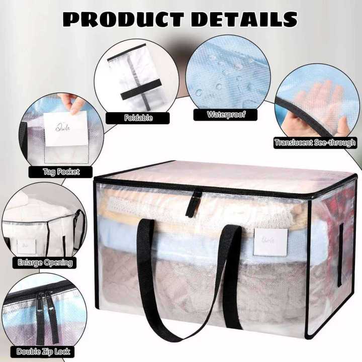 4%20Pack%20Large%20Storage%20Lids%20Clear%20Heavy%20Duty%20Totes%20Packing%20Bags%20With%20Zips%20For%20Moving%20Clothes%20-%20Image%203