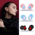 【HOT】 Anti Noise Sleeping Ear Plug Noise Reduction Sound Insulation Hear Protection Earplugs Soft Silicone Waterproof Swimming Earplug. 