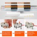 DIN Rail Terminal Blocks Kit, with Universal Compact Connectors, Connection Bar, Marker Strip, Screws, 28-12 AWG. 