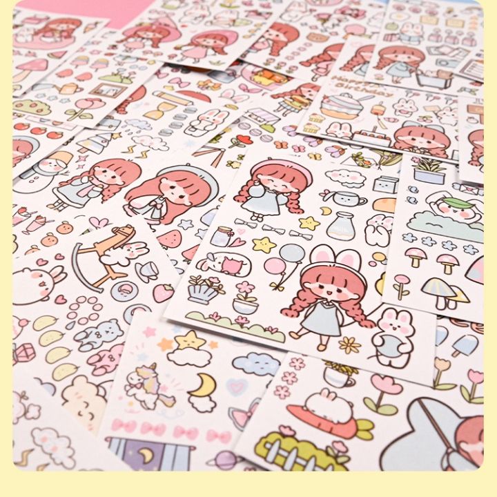 %E3%80%90Well%2011%20Girl%20Sticker%20Notebook%20Stickers%20Cartoon%20Cute%20Paste%20Decorative%20Small%20Pattern%20Children%20INS%20Size%20Notebook%20Diary%20DIY%20Material%20Water%20Cup%20Waterproof%20Transparent%20-%20Image%208