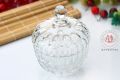crystal glass sugar bowl dried fruit cup storage. 