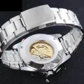 WINNER famous brand men mechanical watches fashion automatic skeleton man wristwatches stainless steel band relogio masculino. 