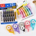 6PCS Durable Candy Color Correction Tape 72M Easy To Cover Modification Tape Strong Covering Smear Corrector. 