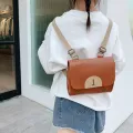 Children Boys Girls Backpacks Cartoon Bear Kids Travel Rucksacks Girl Pu Leather Messenger Shoulder Bag Retro Square Backpack. 