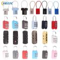 1PCS 3 Digit Aluminum Alloy Password Lock Steel Wire Security Lock Suitcase Luggage Coded Lock Cupboard Cabinet Locker Padlock. 