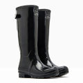 Spring and Summer Knee-High Rain Boots Non-Slip Men's and Women's Rubber Boots British Fashion Catch the Sea Rubber Boots Women's Western Style Slim Fit Riding Boots Shoe Cover. 