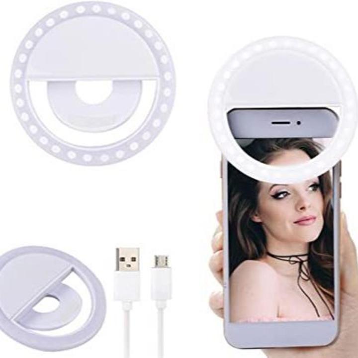 Battery Operated Rechargeable Ring Light For Phone Mini Selfie