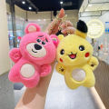 Pokemon Anime Plush Keychain Cartoon Children Pokemon Stuffed Toys Girls Plushie Doll Pendant Keychains Women S. 