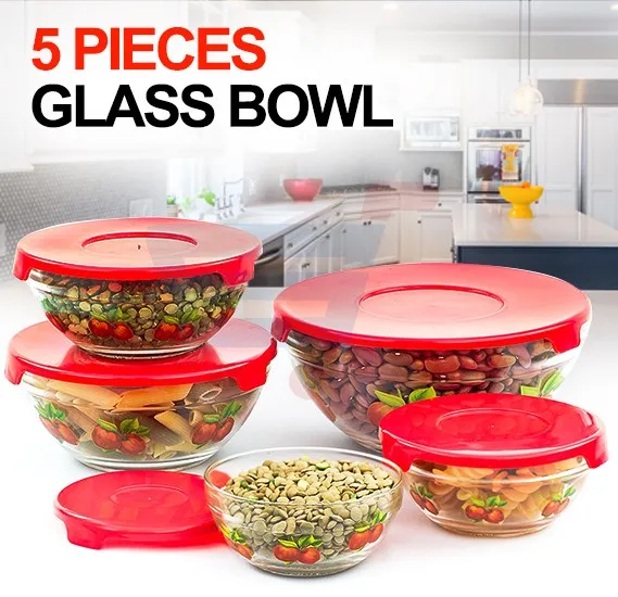Multicolor%205%20Pcs%20Glass%20Bowl%20Set%20With%20Plastic%20Lids%20Food%20Storage%20Serving%20-%20Image%203