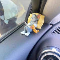 Sleeping Tom And Jerry Pillow Tom Cat Mouse Car Ornament Cute Desk Decorations Adorable Figurines Collectible Playful Ornaments SUNM. 