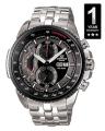 Casio Edifice Black Metal Analog Watch For Men. 