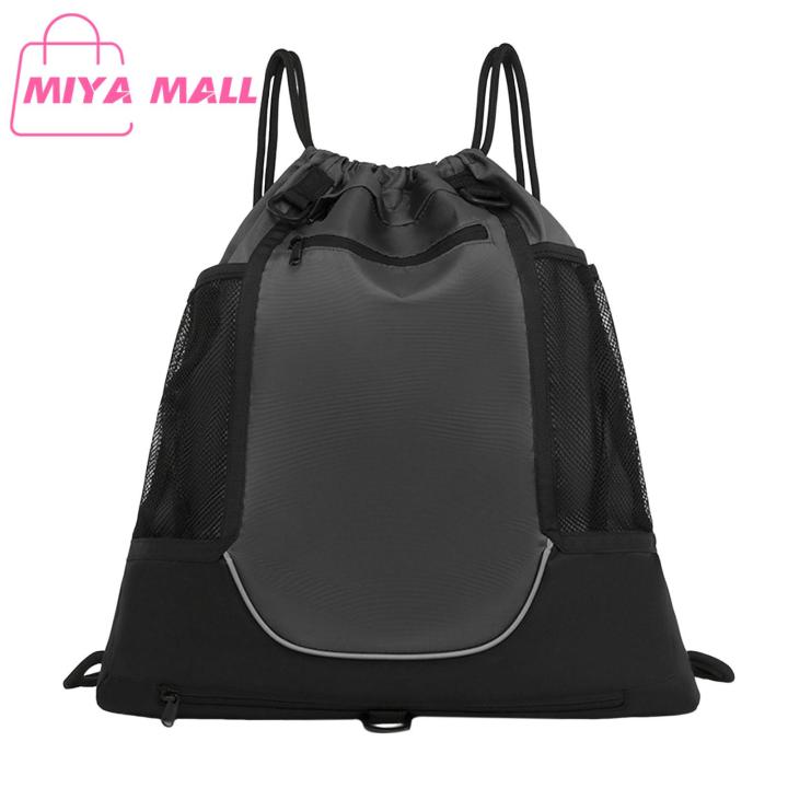 Large Capacity Sports Backpack Large Capacity Waterproof Sports Backpack with Mesh Basketball Bag Foldable Durable Travel Carry Pouch for Volleyball Soccer Football Buyers' Choice Drawstring Sports