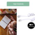 RJ9 Coiled Telephone Wire 6FT Curved Telephone Landline Phone Handset Handle Line Cable 4P4C 6Ft/1.85m. 