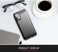 Leweisi Carbon Fiber Bumper Phone Case For LG K52 / Q52 / K62 / Q62 / K62+ Back Cover Coque Shockproof Protective. 