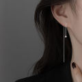 Simple Style Box Chain Tassel Drop Earrings For Women Long Dangle Earring Piercing Line Accessories Thin Mini Trendy Ear Jewelry. 