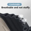 【ZIME】Silicone Ocean Strap for Apple Watch Ultra Band 49mm Bracelets for IWatch Series. 