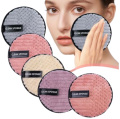 Microfiber Make-Up Remover Puff Reusable Cleansing Cloth Pads Plush Sponge. 