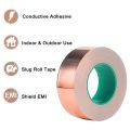 Copper Foil Tape 20Mx30 Mm Wide Adhesive Copper Foil Tape Barrier Tape Double Conductive Self-Adhesive Copper Foil Tape. 