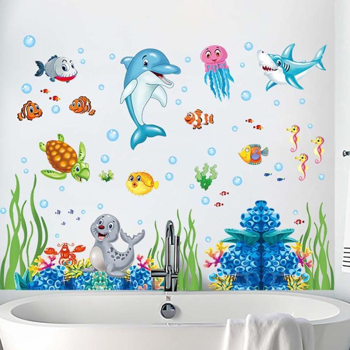 Nursery%20Aquarium%20ocean%20deep%20water%20sea%20For%20Kids%20Room%20Home%20Decoration%20Cartoon%20baby%20children%20cartoon%20bedroom%20room%20decor%20wall%20stickers%20removable%20kids%20nursery%20decal%20sticker%20Wall%20Decoration%20Stickers%20wall%20decor%20-%20Image%202