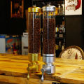 Coffee Bean Display Jar Wall Mounted Acrylic Bean Storage Dispenser Round Sealed Coffee Bean Container for Commercial Use. 